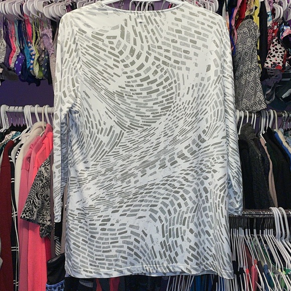 Easy Wear by Chico’s ladies fancy dress blouse brick like pattern size 0 - Picture 7 of 7